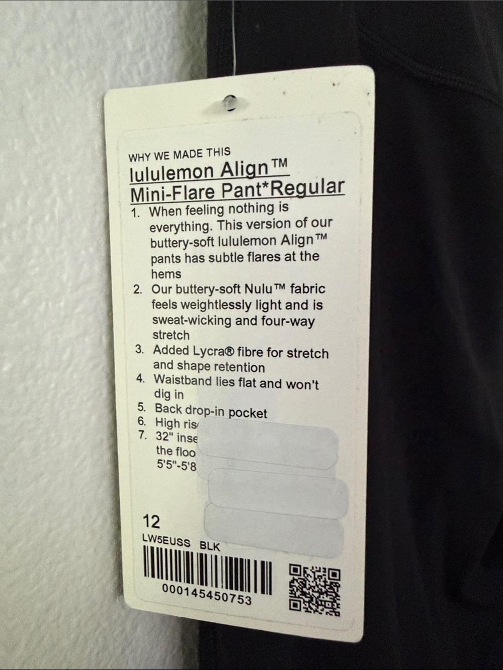 lululemon athletica Align mini-flare Pant 12R - Picture 2 of 10